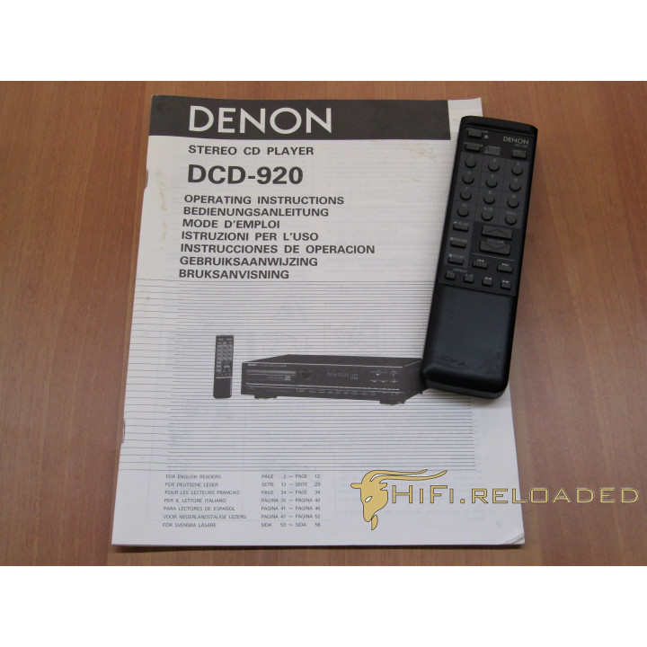 Lettore Cd Denon DCD-920